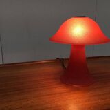 Vintage glass mushroom table lamp