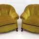 Pair of Mid-Century Modern Italian Velvet Armchairs, 1950s