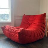 100% original – Togo 1 seater bench – Red Alcantara (Goya Red) by Lig