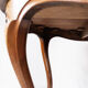 Round dining table of walnut, 1860s