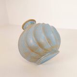 Paire de vases en céramique "Turkos" de style milieu du siècle, Ewald Dahlskog, Bo Fajans, Suède