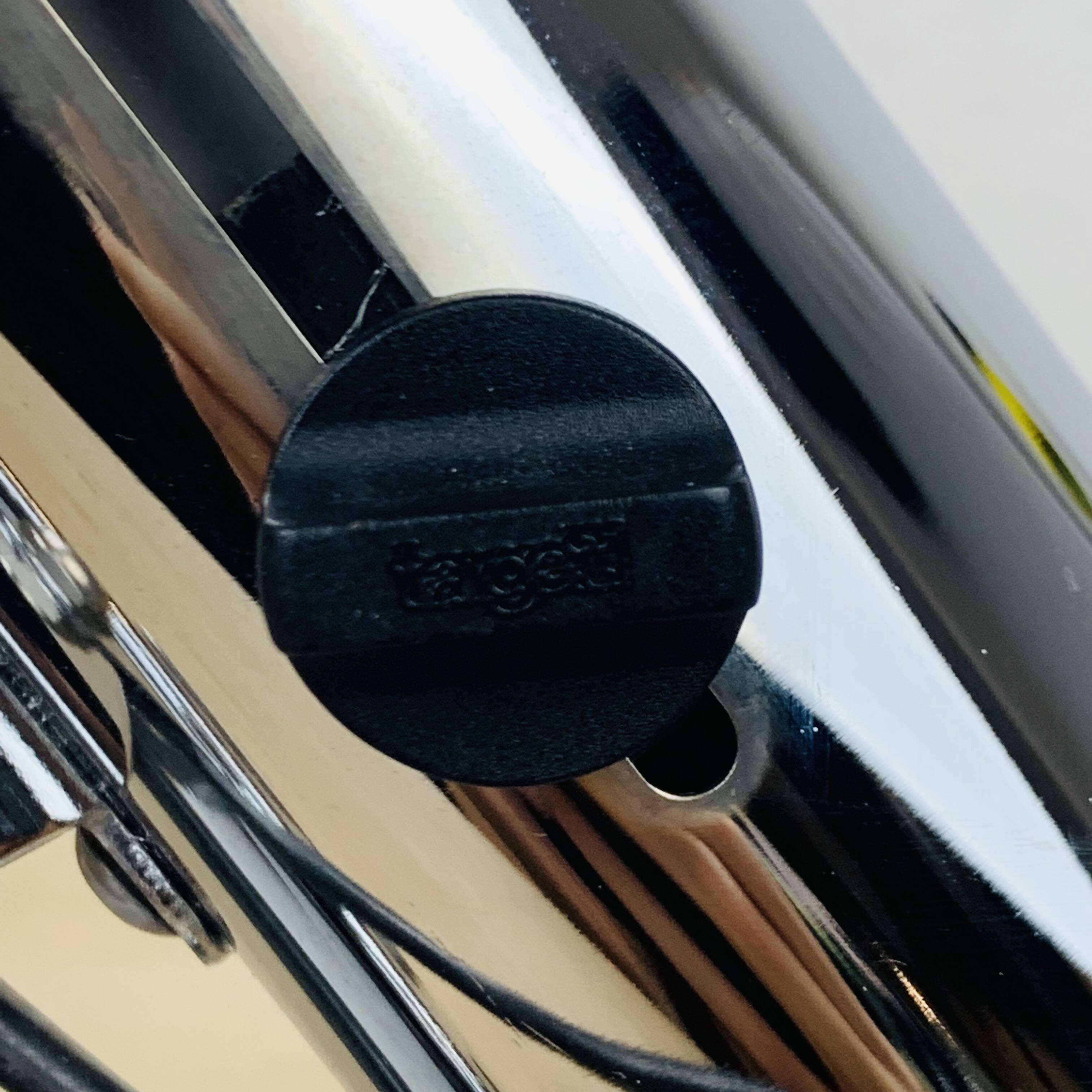 Targetti chrome metal spot light 70's, clamp lamp