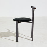 Postmodern style metal framed chair
