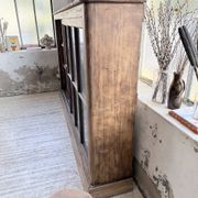 XXL industrial sideboard with glass doors
