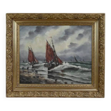 Tableau "Fishing Memory" signed L. Henry – late 19th century