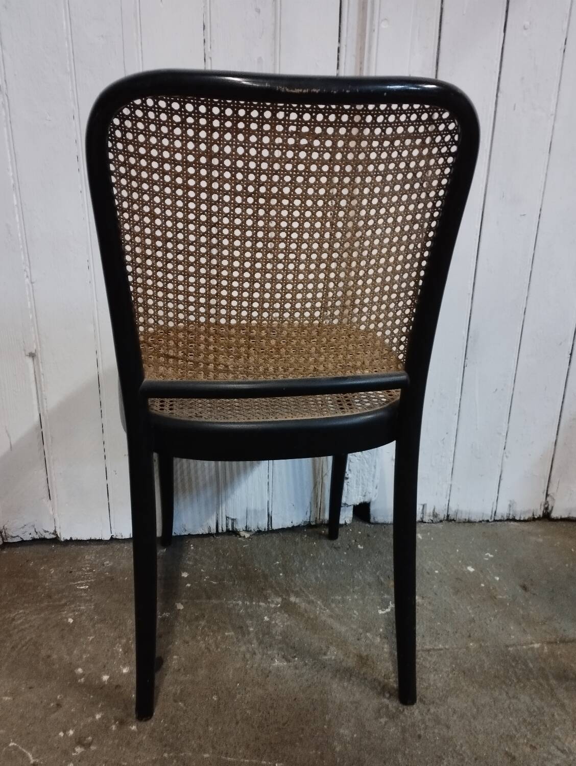 Wooden and cane chair