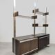 Vintage modular bookcase cabinet Michel Ducaroy Ligne Roset 1970