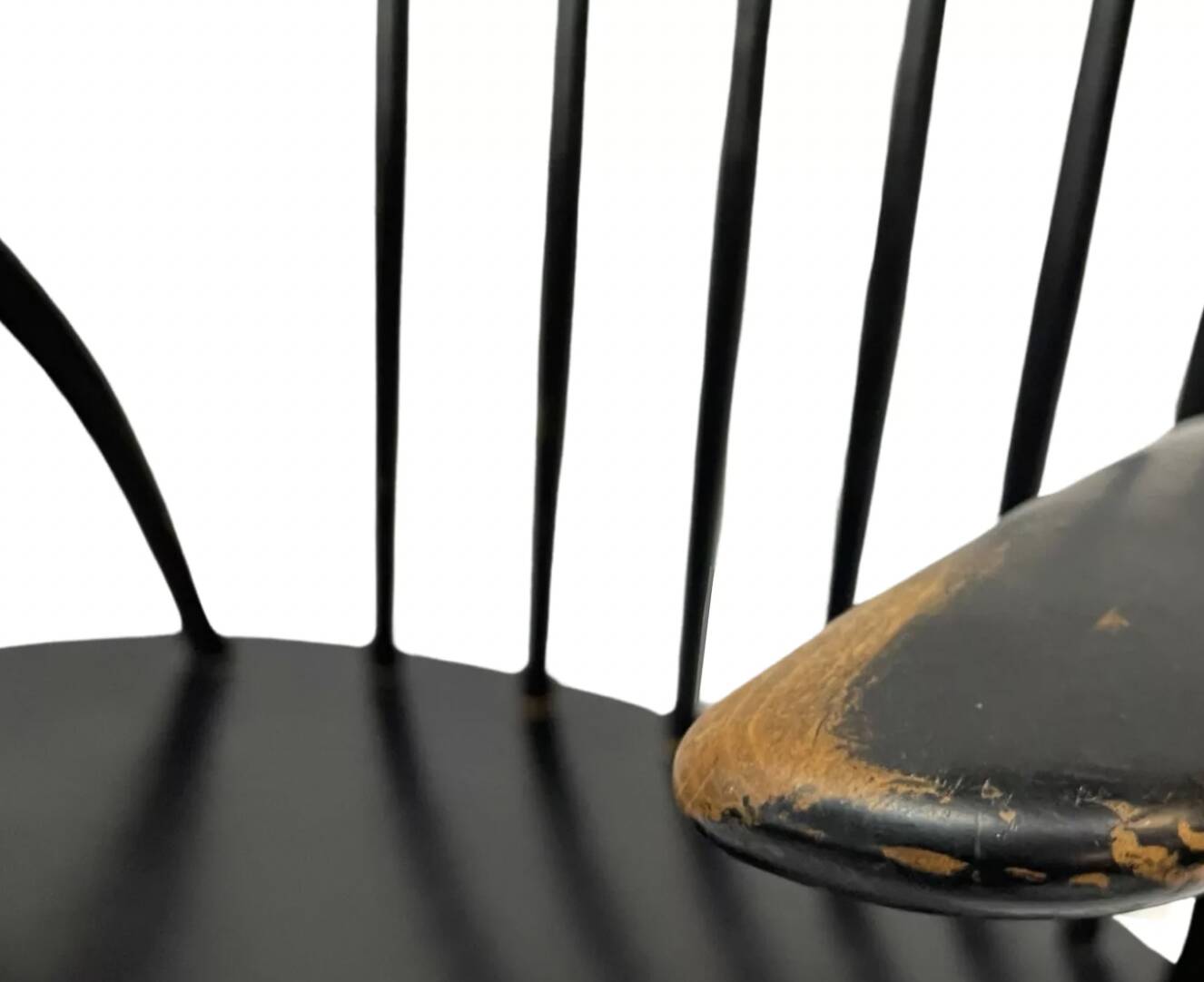 Fauteuil à bascule vintage Illum Wikkelso design danois