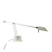 Minimalist White Adjustable Desk Lamp by Massive, Belgium — 1980s