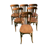 Set of 6 chairs bistro Fischel early XX century