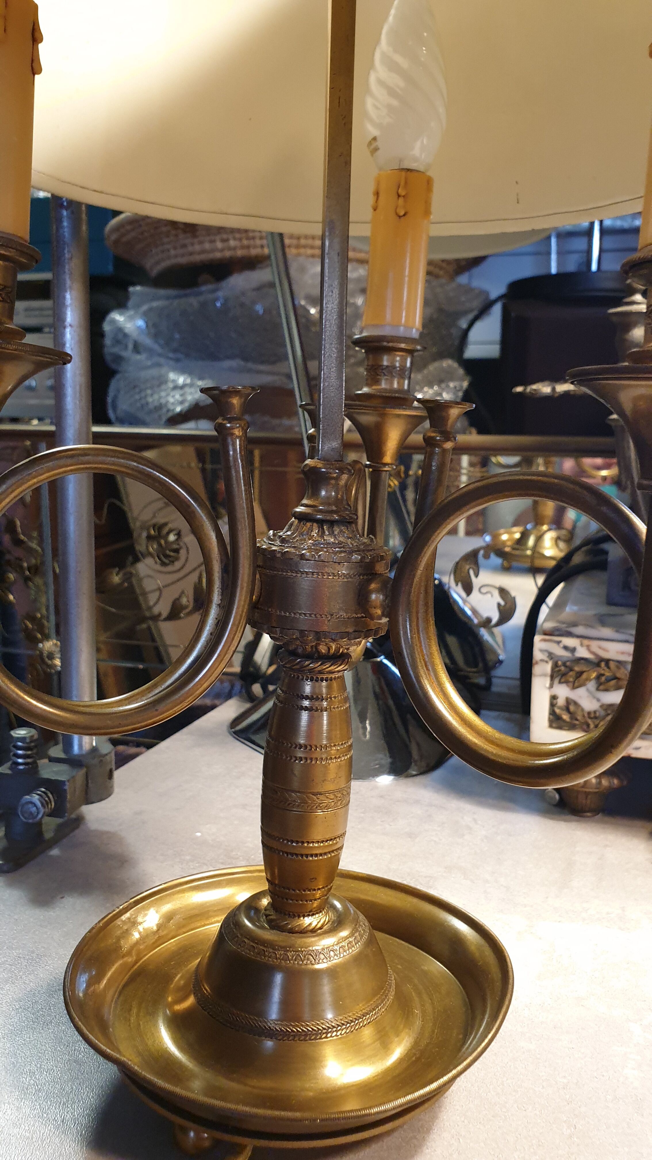 Lamp hot water bottle hunting horn