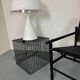 Table d'appoint cubiste moderniste en acier, années 1980
