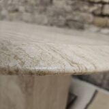 Vintage travertine table 1980"