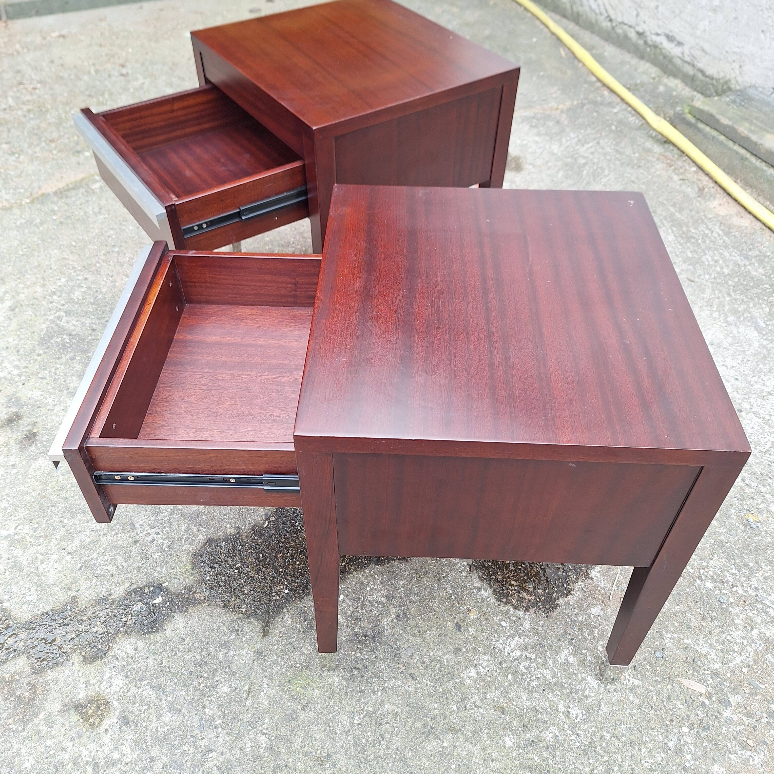 Pair of 70s hotel bedside tables