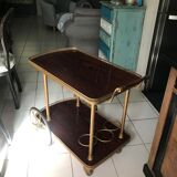 Rolling service wood and brass