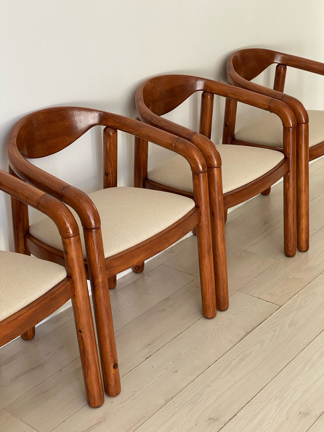 4 chairs Rainer Daumillier 1970
