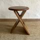 "Suzy" wooden folding stool by Adrian Reed, 1970s