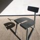 SPT steel table and its designer chair Atelier Serruys 2022