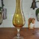 Empoli vase in amber blown glass – Italy, 1960s