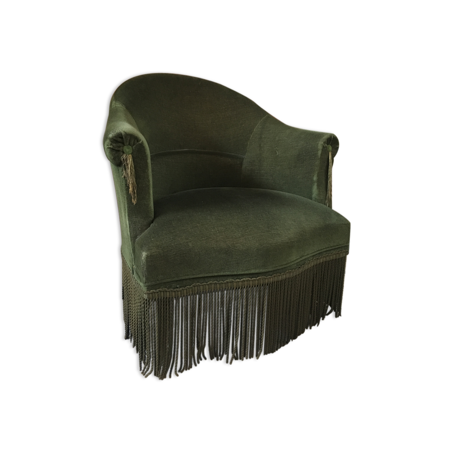 Green toad armchair