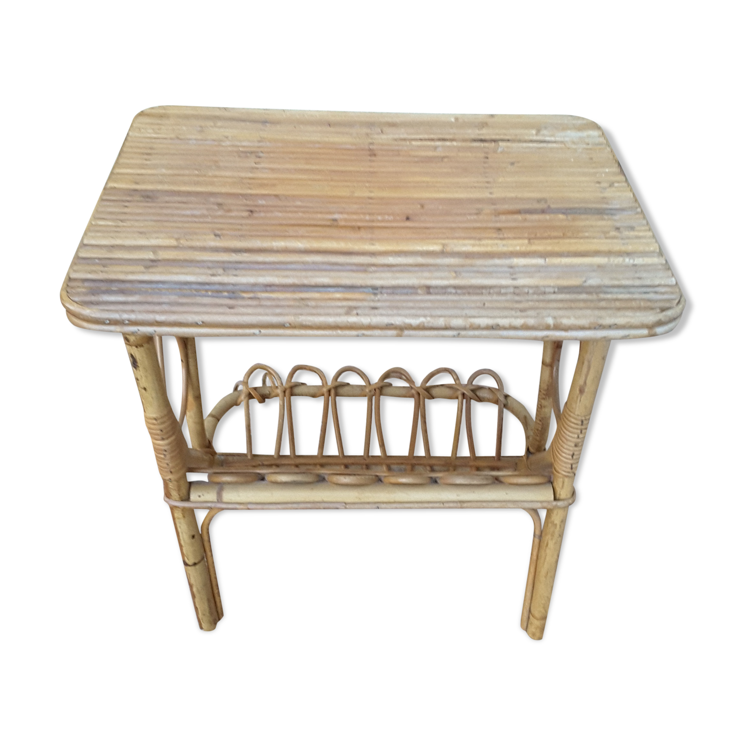 Rattan magazine door