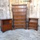 Chest of drawers and bedside tables