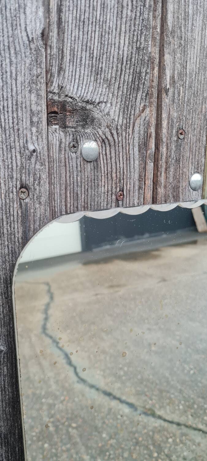 Art deco beveled mirror