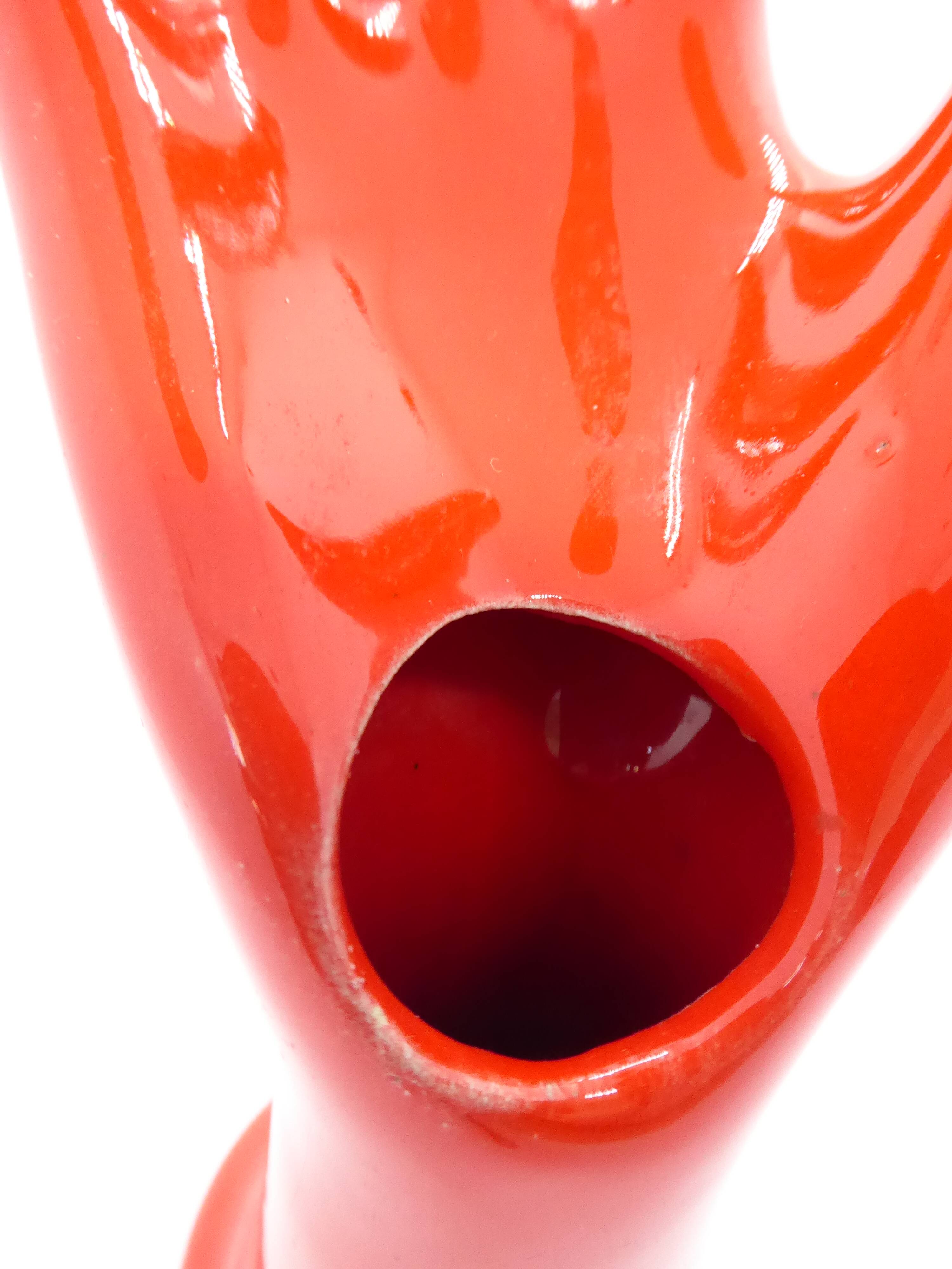 Vintage ceramic hand baguier soliflore