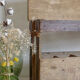 Door wooden bottles - wooden lockers on wheels