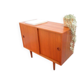 Vintage Danish teak chest of drawers from the 60s/70s, Danish retro style.