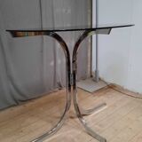 Designer glass and metal console