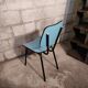 Blue formica chair 1960