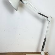 Vintage White Italian Architect Table Lamp, 1970s