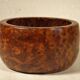 Burl wood storage cup
