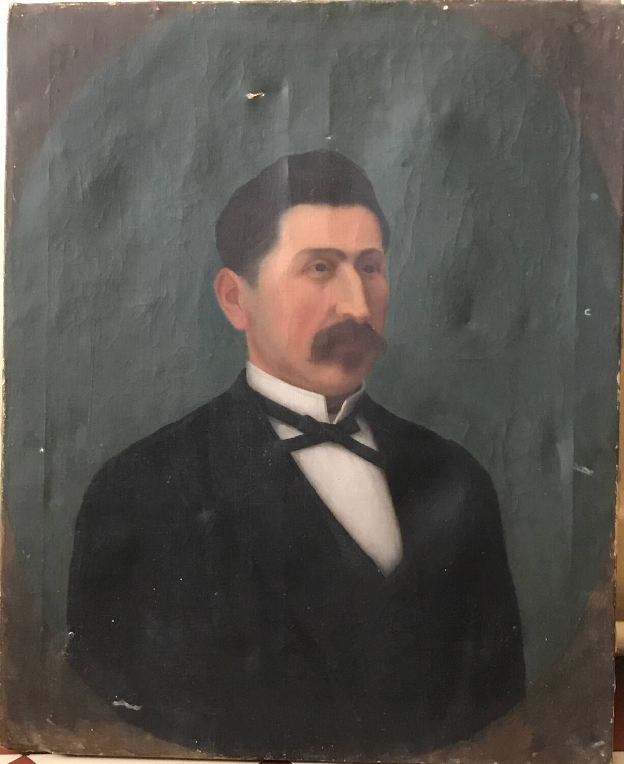 Portrait of a man, oil on canvas