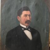 Portrait of a man, oil on canvas