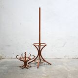 Vintage wooden parrot coat rack