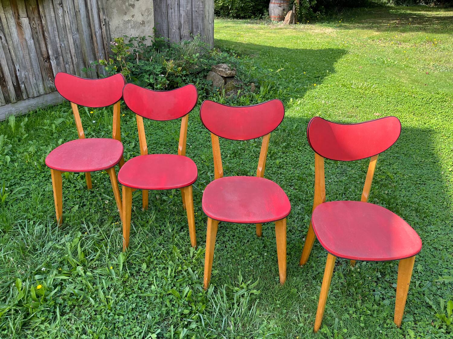Série de 4 chaises vintage
