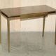 Bureau d'écriture moderne milieu du siècle Cartier Paris bronze cuir