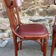2 Chaises bistrot style Baumann simili cuir vintage 80s café Paris Montmartre