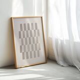 Painting 50x70cm abstract minimalist signed Eawy