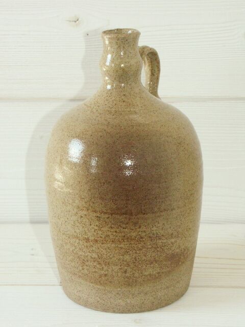 Vintage glazed stoneware jug bottle