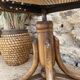 Tabouret canné pivotant