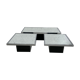 Trio of square and rectangular coffee tables 60s - 70s for Cidue