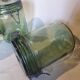 4 identical 1l green solidex jars