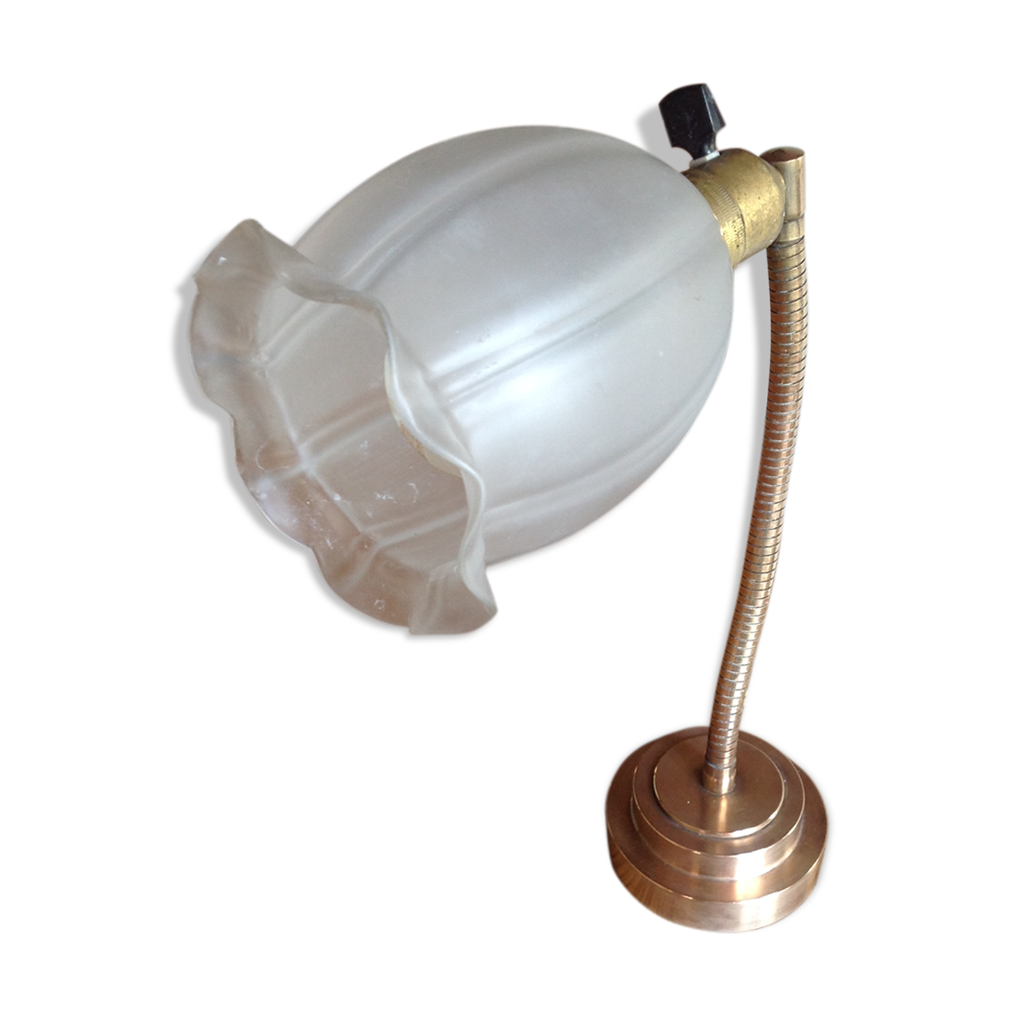 Bronze lamp, adjustable, early 20th century