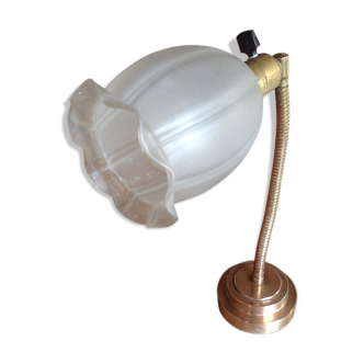 Lampe en bronze, orientable, début 20 ème siècle