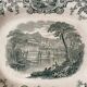 Ironware plate with antique decoration