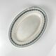 Large oval dish "Rachel" Moulins des loups & Hamage, iron earth, 20th century