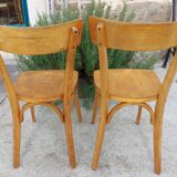 2 wooden bistro chairs, Baumann style